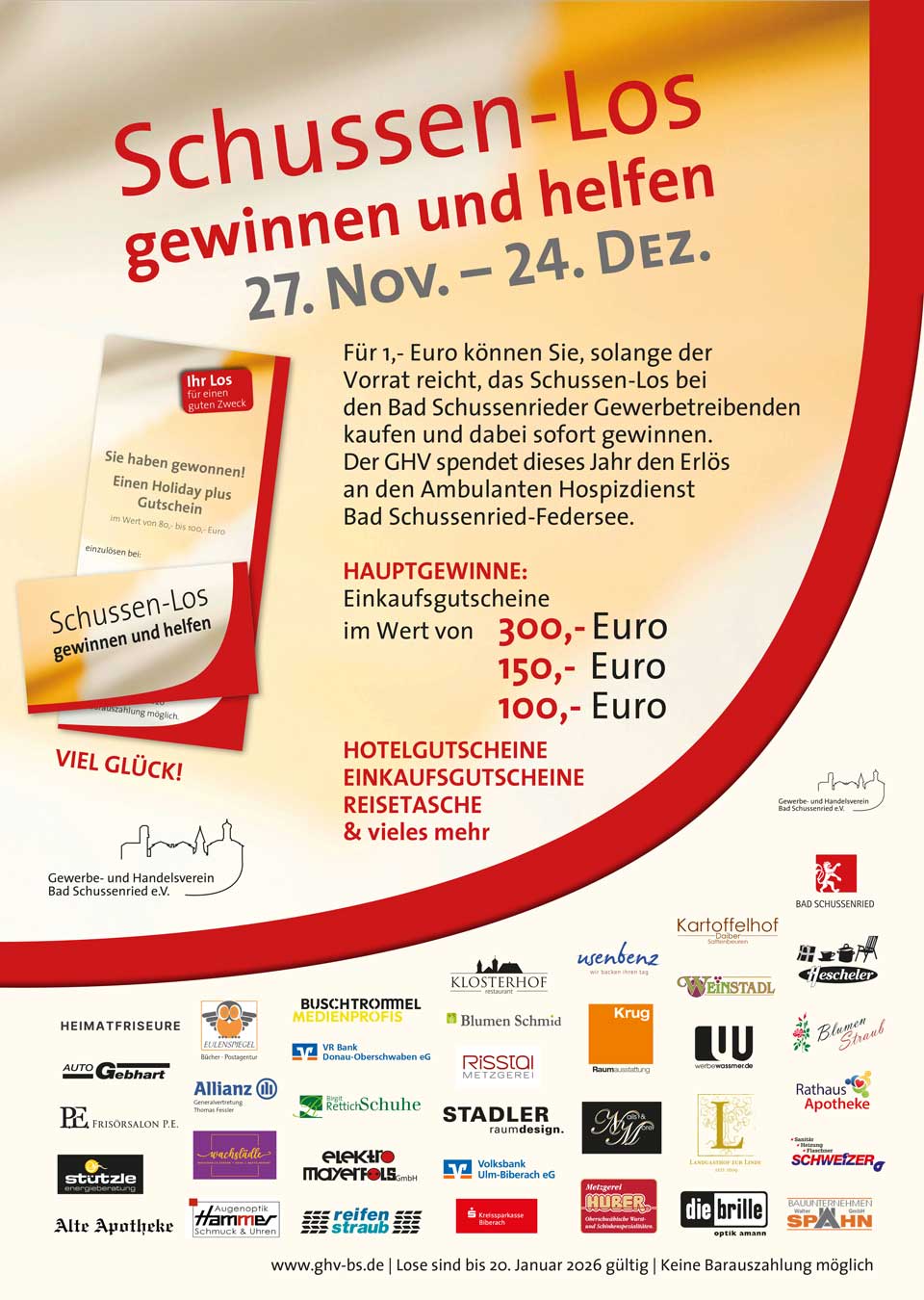 Plakat zur Schussenlos Aktion