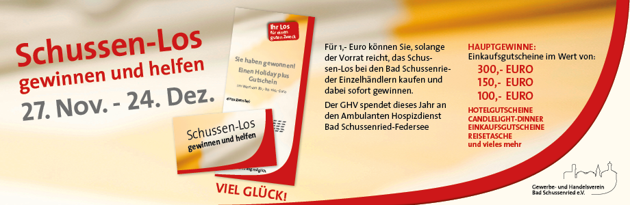 Schussenlos 2025 Anzeige